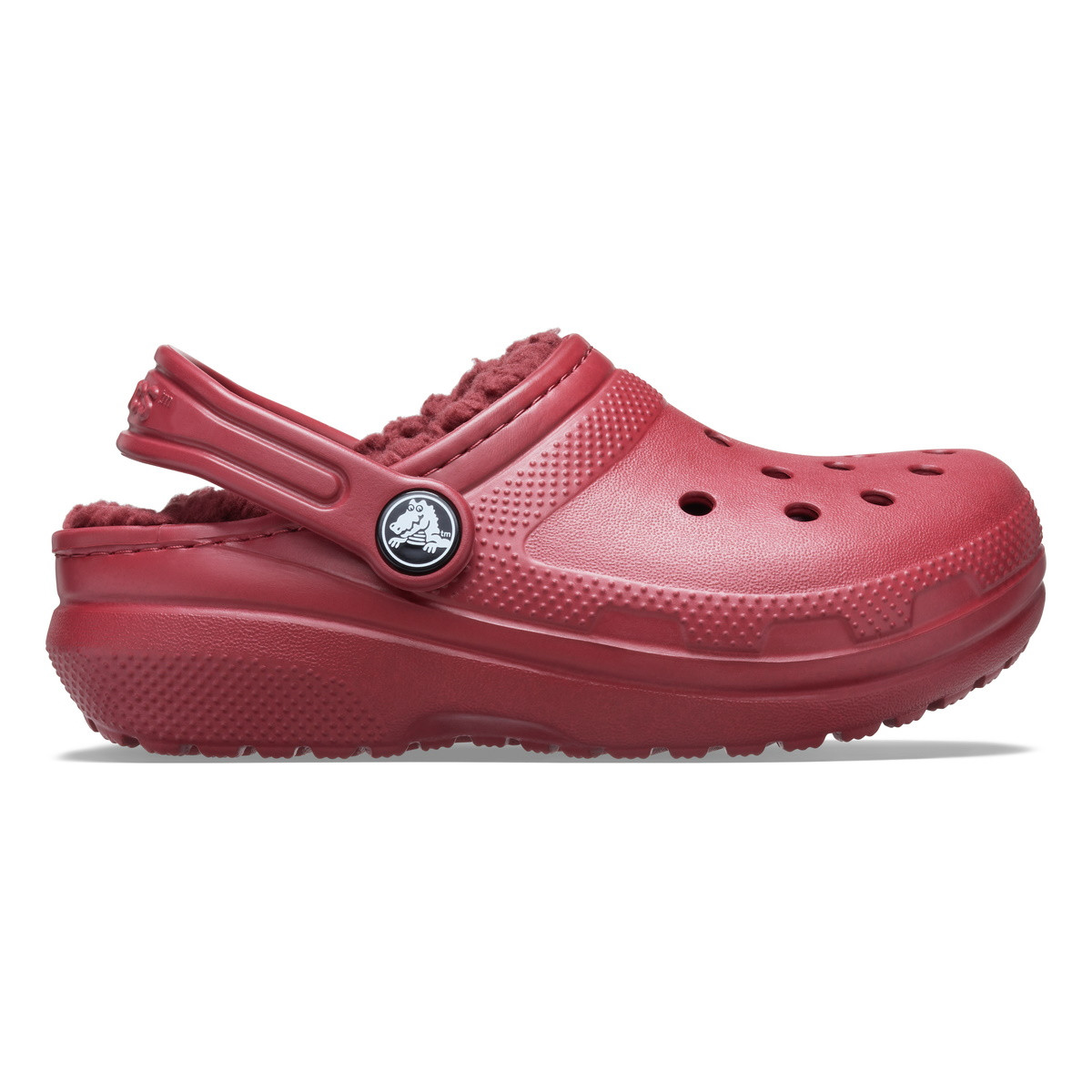 Saboti Crocs Classic Lined Kids Bordo - Brick Red - imagine 5